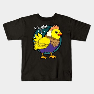 Kweh Fat Chocobo - Final Fantasy Creature - Monster Summon Kids T-Shirt